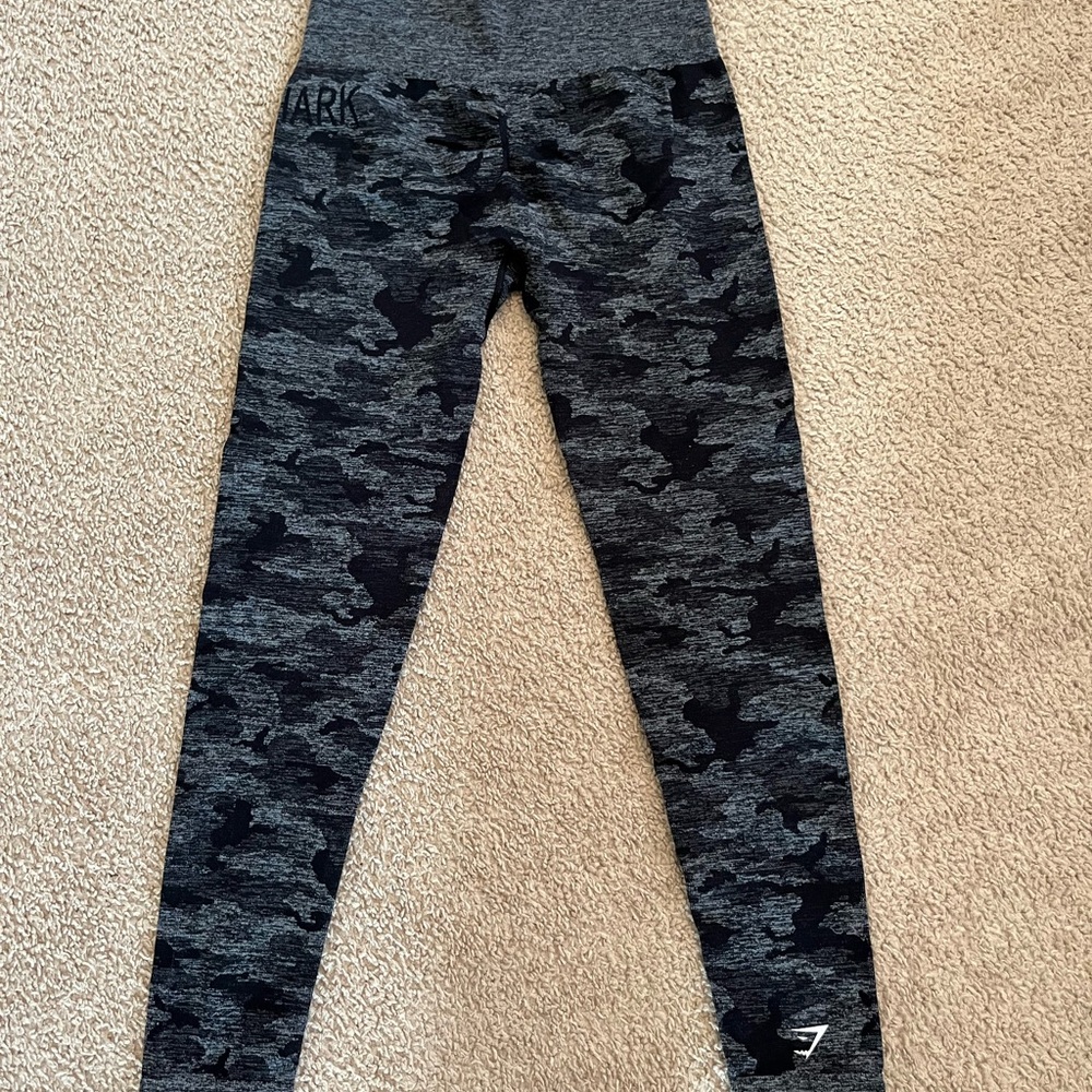 Gymshark Gray Camo Leggings